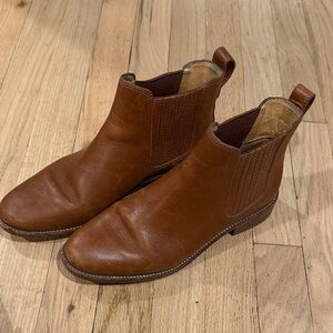 Madewell Brown Leather Ankle Booties